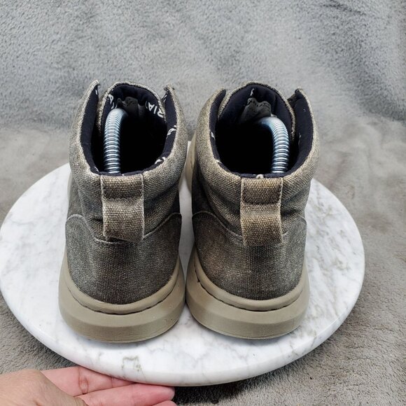 Ariat Shoes Mens Size 8 Gray Canvas Hilo Mid Casual Sneaker *Read* - Picture 6 of 14